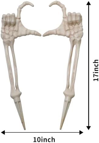 Seasons Halloween Skeleton Stakes Decorations, Love Pose 2 Piece Hands Arms