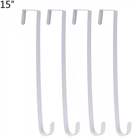 Sattiyrch 15" Wreath Hanger for Front Door, Over the Door Wreath Hook