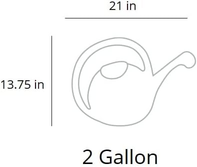 2 Gallon Plant Watering Can - Large Plastic Garden Water Pot with Dual Spray Options for Indoor Outdoor Plants Flower