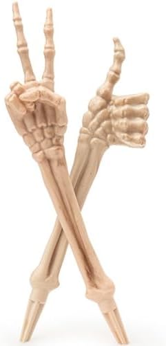 Halloween Skeleton Stakes Decorations, Creepy Hands Arms with Lawn Stakes, Realistic Skeleton Bones for Outdoor Party Yard Lawn Garden Graveyard Haunted House Decor