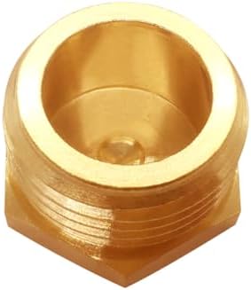 6 Pcs 3/4" GHT Male Brass Garden Hose End Cap Pipe Plug Outer Thread