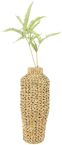 Creative Co-Op 22" H Handwoven Water Hyacinth & Rattan Floor Vase