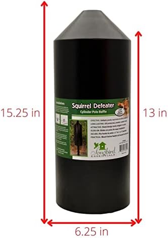 Squirrel Defeater Cylinder Pole Baffle