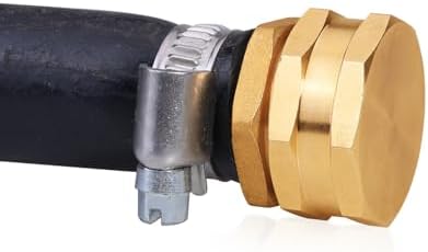 SIGURANTA Brass 3/4" GHT Hose Cap & Plug Set, 10 Pack