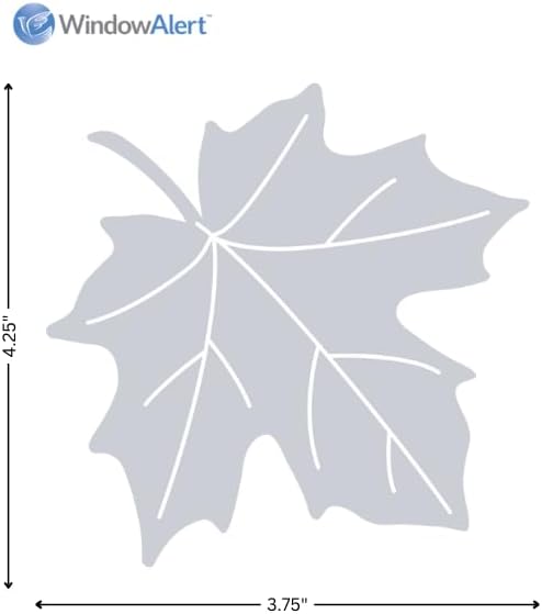 WindowAlert Maple Leaf Window Decals, UV Reflective Bird Collision Cling