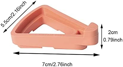 24pcs Plant Pot Feet, Invisible Flower Pot Risers, Pot Lifters Support, Triangle Feet Lifter, Terra Cotta Pot Toes for Indoor Outdoor Planters & Gardening Plant Container (Orange)