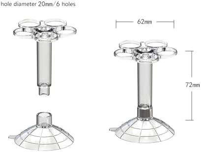 Flower Arrangement Holder Floral Grid Tool Easy Arranger Floral Organizer for Vase Stems Bouquets Plant Fixation (6 Holes/Hole Diameter 20mm)