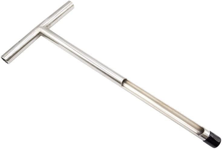 X·CELLENT Soil Probe, Soil Sample Probe 20 Inch with Reusable Soil Sampler Bags,Stainless Steel T-Style Handle Soil