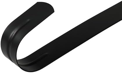 Slim Over The Door Wreath Hanger for Front Door, 12" Black 1 Pack