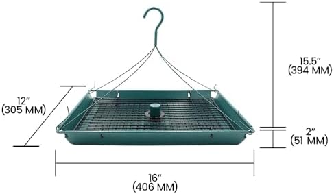 2-in-1 Platform Bird Feeder - 3 Pack