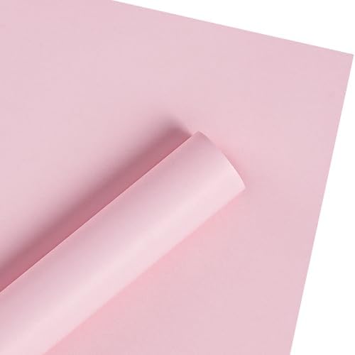 RUSPEPA 20 Sheets Flower Wrapping Paper, Waterproof Floral Bouquet Wrapping Paper, Florist Supplies Packaging for Birthday, Party, Wedding and DIY Crafts - Pink