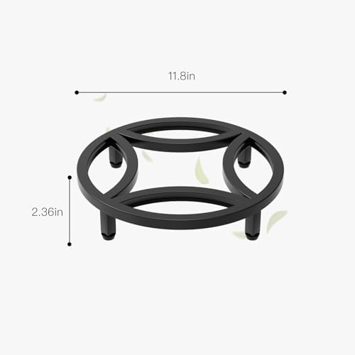 Zhongma 2 Pack 11.8" Low Plant Stand, Fully Assembled Heavy Duty Pot Riser