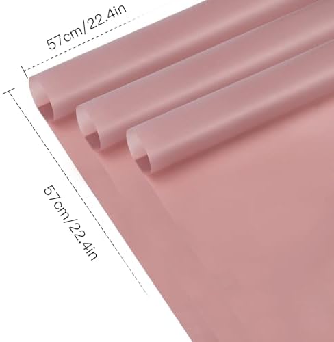 WRAPAHOLIC 20 Sheets Flower Wrapping Paper - 22.4 x 22.4 inch Pure Cameo Brown Water-Resistant Floral Bouquet Wrapping Paper, Florist Supplies Packaging for Wedding Birthday Gift DIY