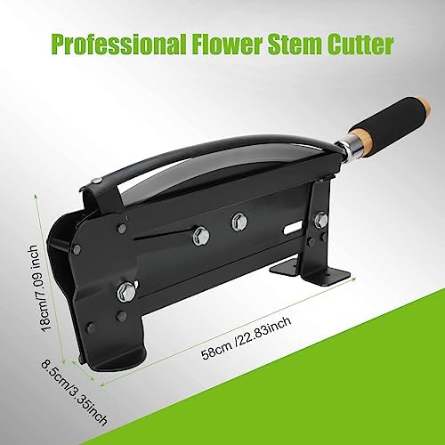 Flower Stem Cutter,14 in carbon Steel Blade Fresh Flower Stem Cutters with Safety Latch for Florists,Gardening ，Flower Arrangements Include:Screws ×4, Thorn Stripper ×1 and Thorn Silicones×4