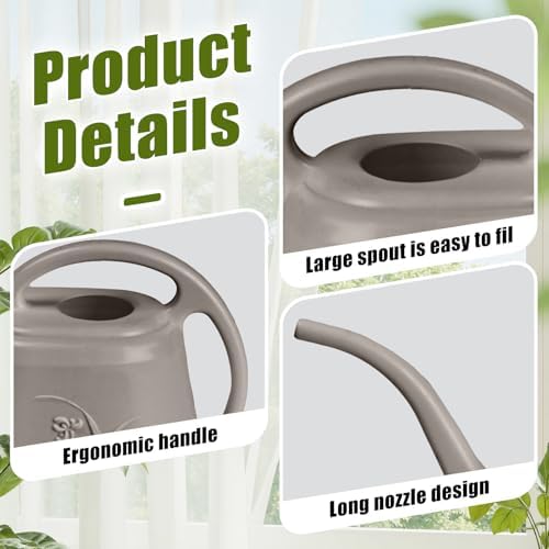 Plant Watering Can Small -1/2 Gallon-Coffee Color