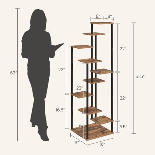 Yzosvki 10 Tier Plant Stand Indoor Tiered Corner Plant Shelf