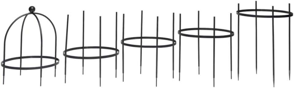 Gardener's Supply Company 7 Ft Essex Round Trellis | Sturdy Powder-Coated Steel Freestanding Obelisk Garden Trellis for