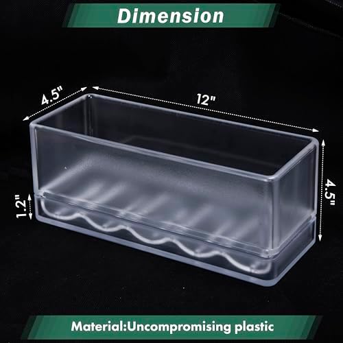 D'vine Dev 2-Pack Rectangular Planters, 12 x 4.5 in, Clear, 76-X-D-2