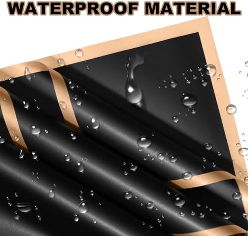 DEWJDFSC 20 Sheets Flower Bouquet Wrapping Paper Floral Korean Black-3