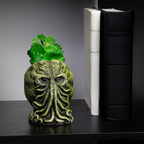 Toy Vault Cthulhu Planter Pot (5-Inch); Mini Monster Resin Planter Inspired by H.P. Lovecraft