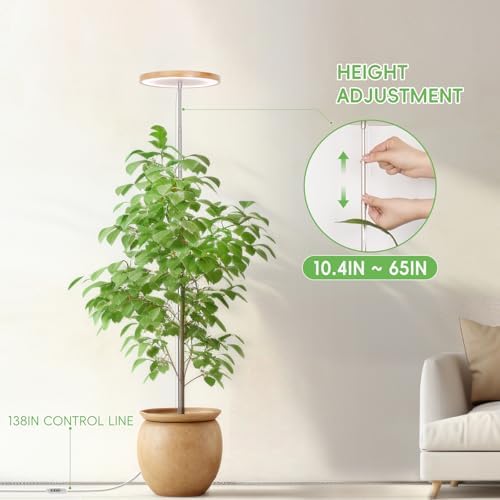 LBW 6.3" Grow Light, 72 LEDs Full Spectrum Grow Lights for Indoor Plants
