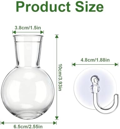 8 Pack Window Propagation Stations, Plastic Plant Terrarium Vases