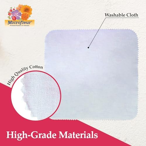 Microfleur Regular White Liners Microwave Flower Press 5" (13 cm) - 20 PC