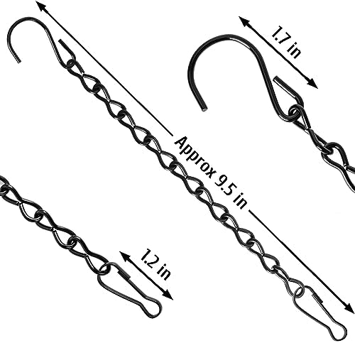 VRSS Hanging Chains for Planter Basket Bird Feeder Lanterns, 9.5inch 6pcs