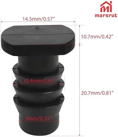 20pcs Soaker Hose End Cap, 3/8 Inch (9.525mm) Plug Fittings for Drip Irrigation Agricultural Water Sealing Garden System Bore Capillary Line Goof, Tubing Connector Closure Fits 8.5-10mm Inner Pipe