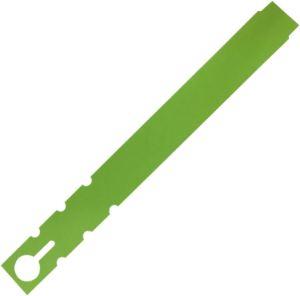 9" x 1" Lime - 250 Pcs - Plastic Plant Tags and Labels - Wrap Around Thermal Plastic - Nursery Garden Tree Labels