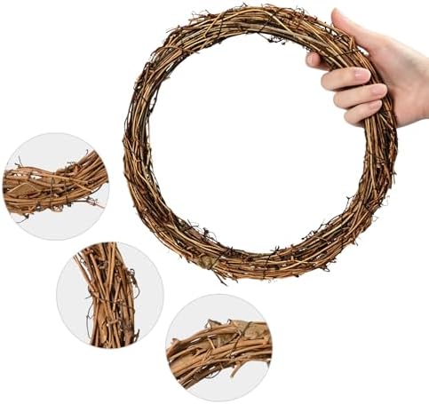 6 Pack 12 Inch Grapevine Wreaths, Vine Wreath Rings for Christmas Weddings