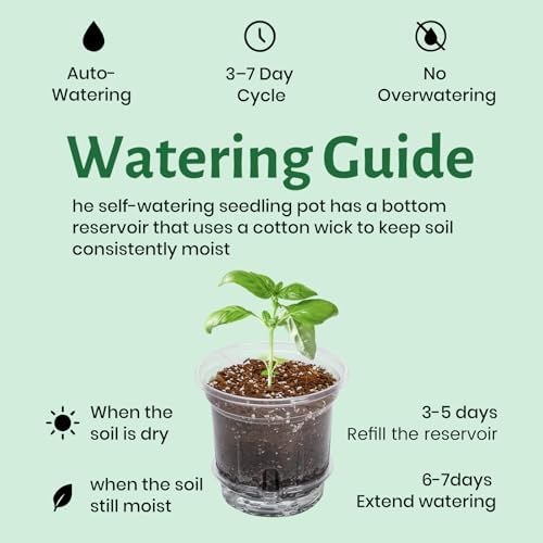 Bluepro Self Watering Pots for Indoor Plants, 5 Inch, 20-Pack