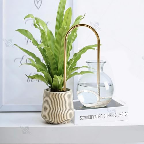 Indoor Automatic Plant Waterer, Stainless Steel Cotton Watering Device, 1/2/3 Weeks Plant Waterer Ideal for Vacation, Business Trip & When Away