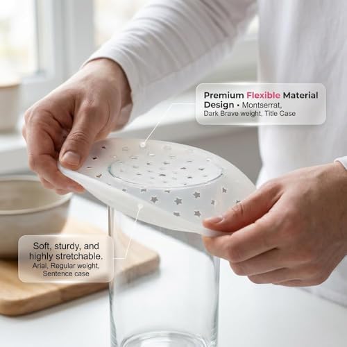 Reusable Silicone Flower Arranging Grid for Vase | Grid Flower Arranger for Desk Organizer, Flexible Silicone Flower Arranging Grid for Easy DIY Arrangements, Bouquets (2pcs)