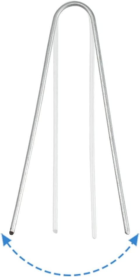 Landscape Staples 6 Inch Galvanized Garden Stakes 150 Pack,Garden Staples Heavy-Duty Sod Pins Anti-Rust Fence Stakes