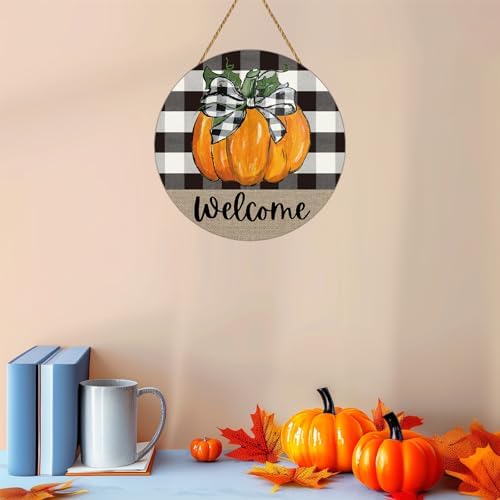 Fall Decorations for Home Fall Door Decor Pumpkin Wall Decor Welcome Sign