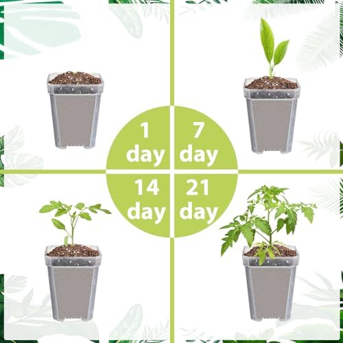 30 Sets Plant Nursery Pots with Humidity Domes, 3" Plastic Gardening Pot