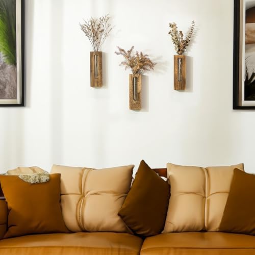Farmhouse Wall Plant Propagation Station with Glass Tubes