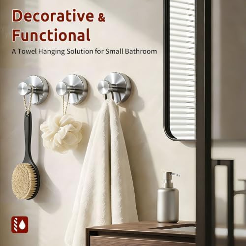 4Pcs Suction Cup Hooks for Shower, Heavy-Duty Wreath Hangers for Front Door