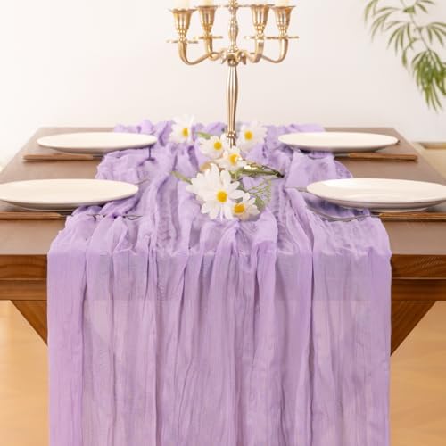 Cheesecloth Table Runner Fall Boho Wedding Birthday Party Home Decor