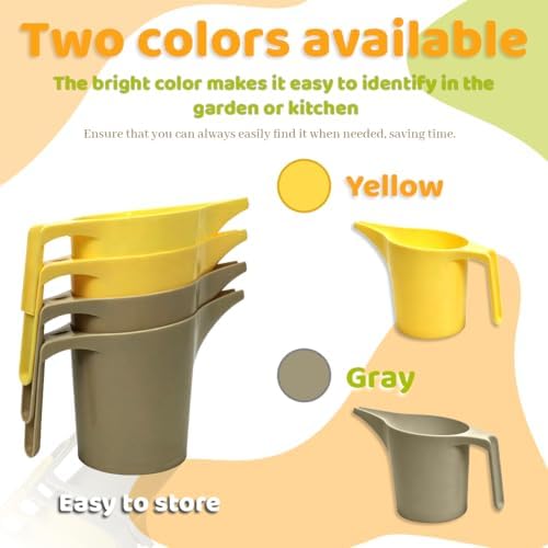 4 Pack Bird Seed Scoop with Spill-Proof Narrow Spout(Grey,Beige)