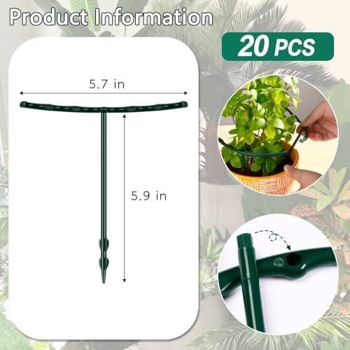 Mwellewm Plant Stakes Small Plant Supports for Indoor Plants Holder Sticks