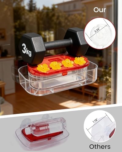 Redboat 2 Pack Window Hummingbird Feeder