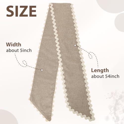 Wreath Sash for Front Door, 2 Pcs Farmhouse Burlap Wreaths Ribbon