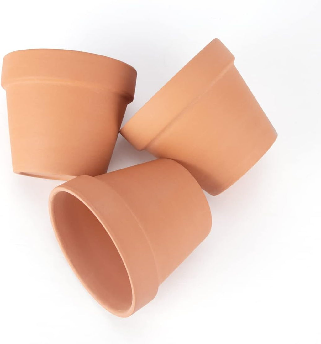 CFKJ [26 Pack] 4" Planter Nursery Pots Terracotta Pot Clay Ceramic Pottery Cactus Pots Flower Succulent Plants Pot