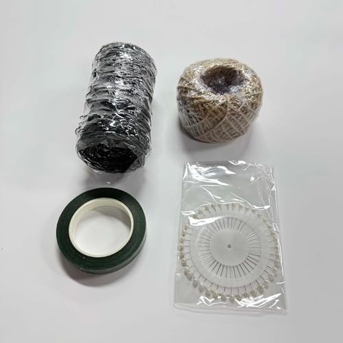 10cm*3m Chicken Wire Flower Arrangement Tools Kit,Floral Tape,Boutonniere Pin,Natural Jute Twine for Floral Arrangements