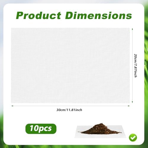lasuroa 10pcs Flower Pot Hole Mesh Pad