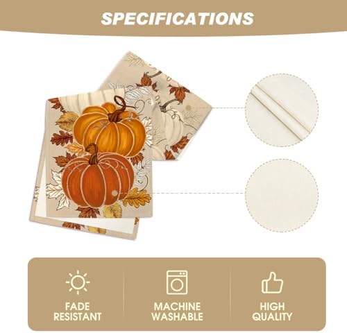 Artoid Mode 210 GSM Fall Table Runner Home Party Decor 13x48 Inch