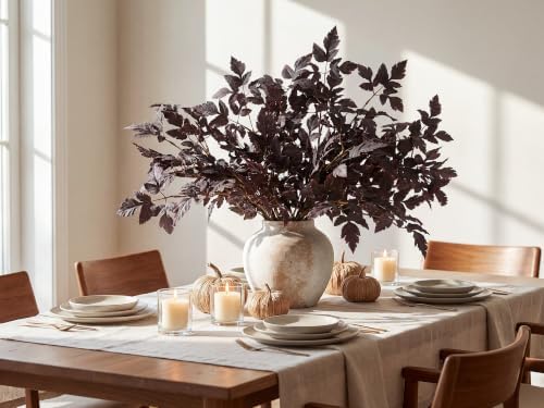 ZIFTY 6Pcs Artificial Fall Stems Eucalyptus Autumn Thanksgiving Decor