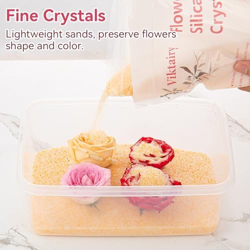 Silica Gel Flower Drying Crystals 10LBS, with Airtight Container
